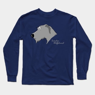 Irish Wolfhound silhouette Long Sleeve T-Shirt